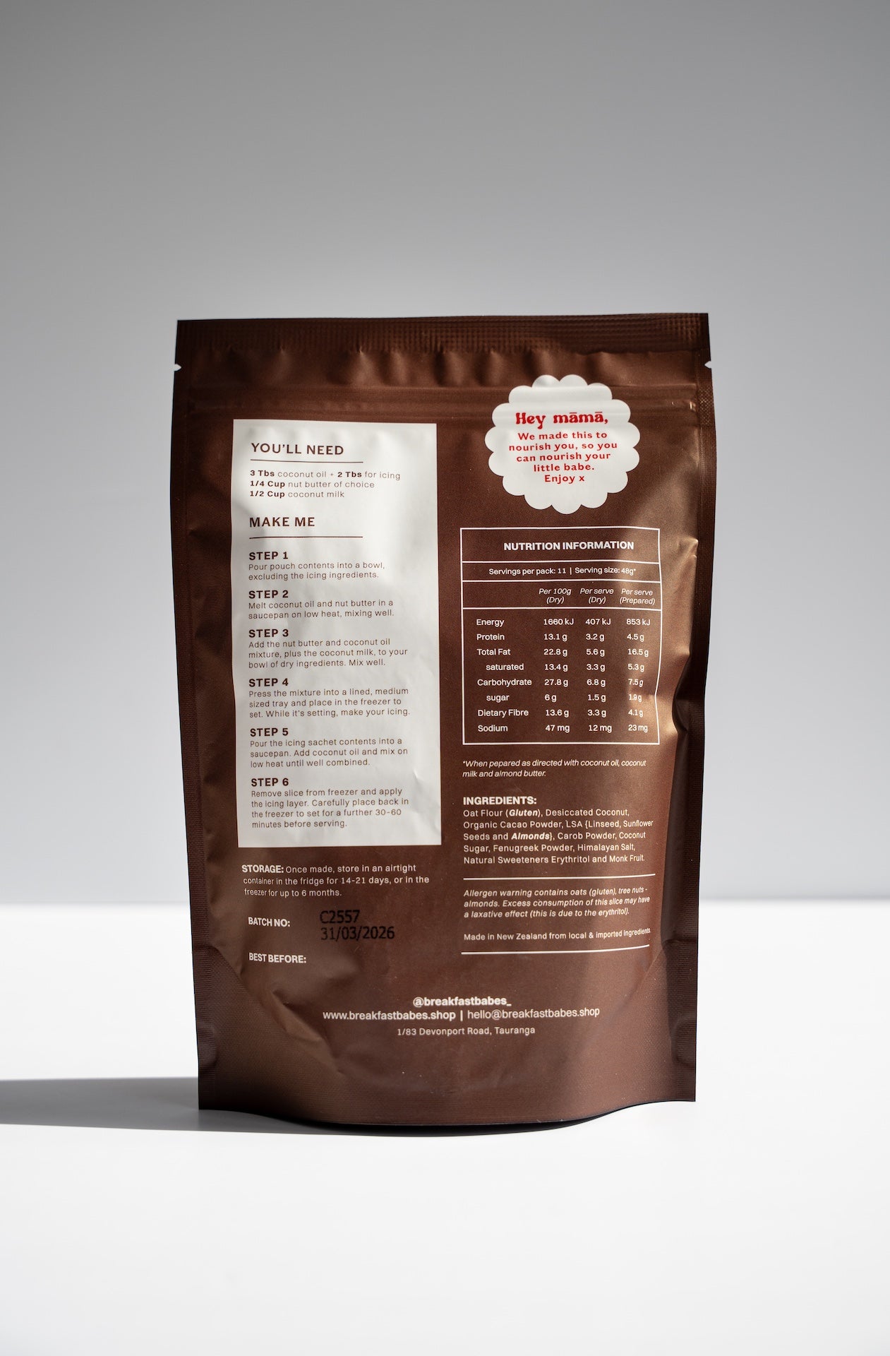 The Babe Bar Breastfeeding Slice Mix